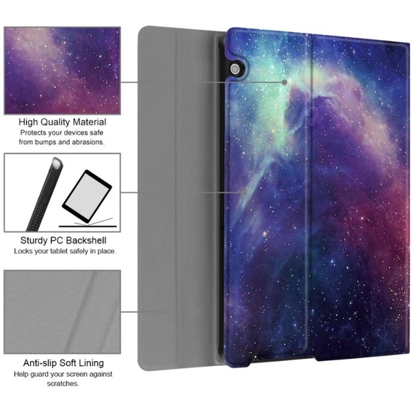 🌈4/$10🌈 Huawei Mediapad T5 10 - SlimShell Light Cover🌈4/$10🌈 - Picture 3 of 4